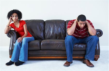 rejected - Couple Ignoring Each Other on Sofa Stock Photo - Rights-Managed, Code: 700-02637901