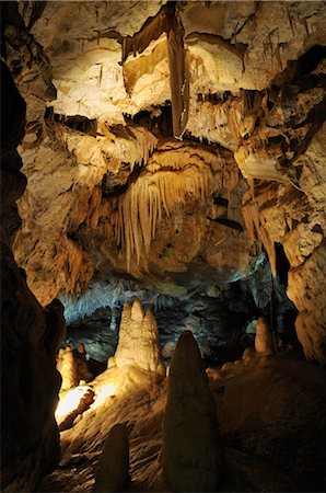 Stalagmites in Cave, Binghohle, Streitberg, Franconian Switzerland, Germany Stock Photo - Rights-Managed, Code: 700-02633467