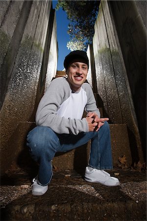 portland, sunset - Portrait of Young Man, Portland, Oregon, USA Stock Photo - Rights-Managed, Code: 700-02645687