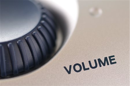 stereo - Close-up of Volume Dial Stock Photo - Rights-Managed, Code: 700-02659594