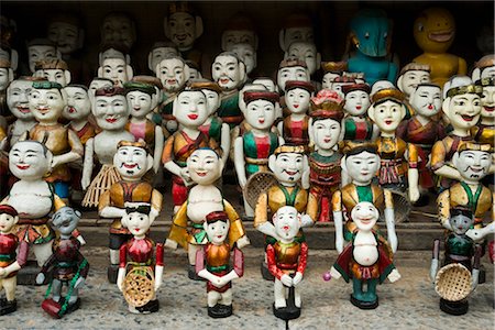 Water Puppets in Temple of Literature, Hanoi, Vietnam Foto de stock - Con derechos protegidos, Código: 700-02669398