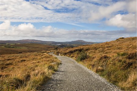 Trail through Hills, Connemara National Park, Connemara, County Galway, Ireland Stock Photo - Rights-Managed, Code: 700-02669436