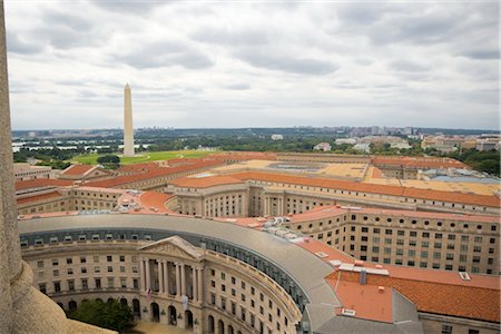 Overview of National Mall, Washington DC, USA Foto de stock - Con derechos protegidos, Código: 700-02669714