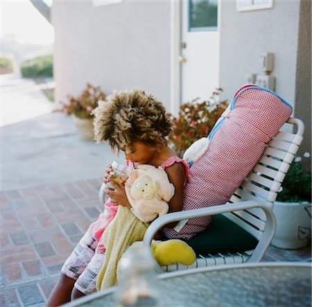 Girl with Drink Outdoors Stock Photo - Rights-Managed, Code: 700-02669842