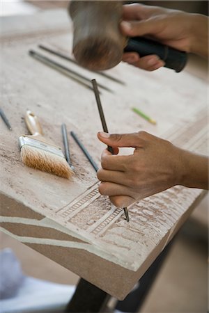 simsearch:600-08639127,k - Close-up of Artisan Working, Siem Reap, Cambodia Foto de stock - Con derechos protegidos, Código: 700-02670071