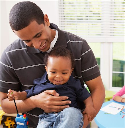 father with baby posing - Father Holding Toddler Son Stock Photo - Rights-Managed, Code: 700-02670109