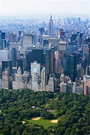 Manhattan Skyline and Central Park, New York City, New York, USA Stock Photo - Rights-Managed, Code: 700-02670180