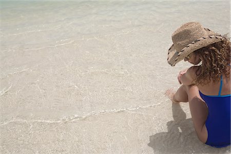 photography jamaica - Woman at the Beach, Jamaica Stock Photo - Rights-Managed, Code: 700-02670657