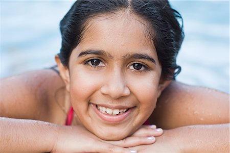 Portrait of Girl in Swimming Pool Stock Photo - Rights-Managed, Code: 700-02670782