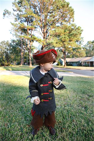 suburban house street - Little Boy Dressed Up as a Pirate Stock Photo - Rights-Managed, Code: 700-02670900