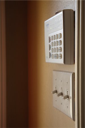 Security Alarm and Light Switches Stock Photo - Rights-Managed, Code: 700-02670929