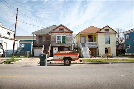 street residential building - Galveston, Texas, USA Stock Photo - Rights-Managed, Code: 700-02670987