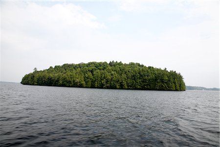 Island at Lake Rosseau, Ontario, Canada Foto de stock - Direito Controlado, Número: 700-02671014