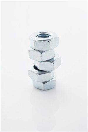 shiny metal - Nuts Stock Photo - Rights-Managed, Code: 700-02671350