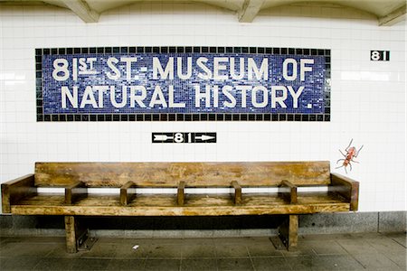 empty signboard - Subway Station, New York City, New York, USA Stock Photo - Rights-Managed, Code: 700-02671513