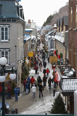 shopping district - Rue Petit Champlain, Lower Town, Quebec City, Quebec, Canada Stock Photo - Rights-Managed, Code: 700-02671547