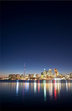 pictures of canada toronto in the night - Skyline, Toronto, Ontario, Canada Stock Photo - Rights-Managed, Code: 700-02671579