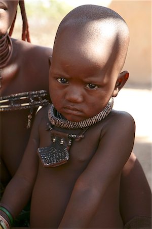 stammesangehöriger (männlich und weiblich) - Porträt der Himba-Mädchen, Opuwo, Namibia Stockbilder - Lizenzpflichtiges, Bildnummer: 700-02694015