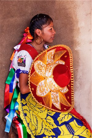 purepecha girl - Purepecha Young Woman, Festival El Levantamiento del Nino Dios, Sevina, Michoacan, Mexico Stock Photo - Rights-Managed, Code: 700-02694234