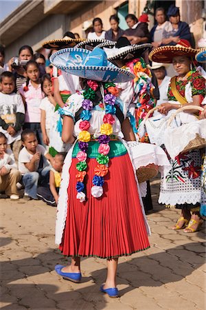 Purepecha Young Women, Festival El Levantamiento del Nino Dios, Sevina, Michoacan, Mexico Stock Photo - Rights-Managed, Code: 700-02694237