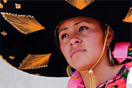 Purepecha Young Woman, Sevina, Michoacan, Mexico Foto de stock - Con derechos protegidos, Código: 700-02694230