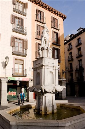 fountain plaza statue - Plaza de la Provincia, Madrid, Spain Stock Photo - Rights-Managed, Code: 700-02693414