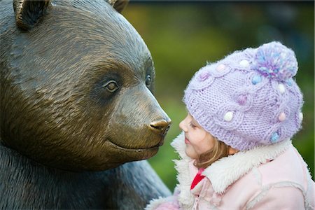 panda bear - Girl Looking at Panda Statue at National Zoo, Washington, DC, USA Stock Photo - Rights-Managed, Code: 700-02700121