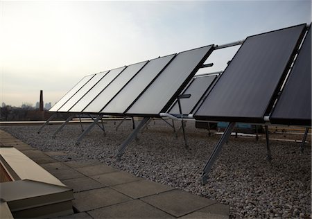 solar panels and roof - Solar Panels on Roof, Toronto, Ontario, Canada Stock Photo - Rights-Managed, Code: 700-02700237