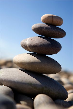 stabil - Stacked Pebbles Stock Photo - Rights-Managed, Code: 700-02700318