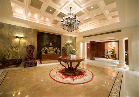 foyer - Interior of Sky Fortune Boutique Hotel, Shanghai, China Stock Photo - Rights-Managed, Code: 700-02700828