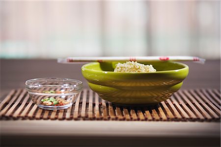 place setting lunch - Bowl of Dry Instant Noodles With Chopsticks Stock Photo - Rights-Managed, Code: 700-02702540