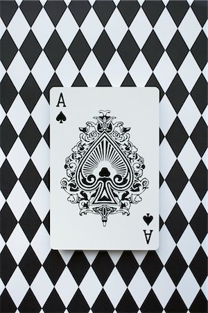 patterns black and white - Ace of Spades Stock Photo - Rights-Managed, Code: 700-02702571