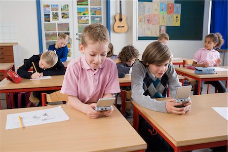 Students Playing Video Games in Class Stock Photo - Rights-Managed, Code: 700-02702609