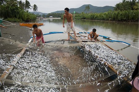 fisherman asian - Fishermen, Tubay, Agusan del Norte, Mindanao, Philippines Stock Photo - Rights-Managed, Code: 700-02723116