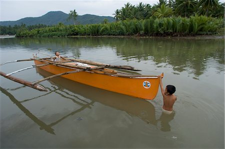 Bateau, Emir, Agusan del Norte, Mindanao, Philippines Photographie de stock - Rights-Managed, Code: 700-02723117