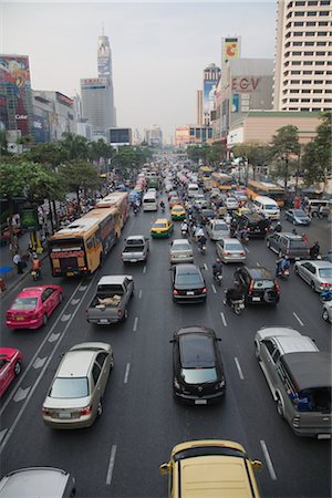 Street Scene, Bangkok, Thailand Foto de stock - Con derechos protegidos, Código: 700-02723127