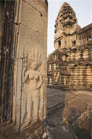 Devatas, Angkor Wat, Siem Reap, Cambodia Foto de stock - Con derechos protegidos, Código: 700-02738473