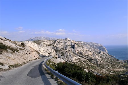 france cliff - Calanques Route, Marseille, France Stock Photo - Rights-Managed, Code: 700-02756506