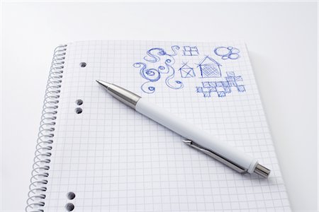 Doodles in Notebook Stock Photo - Rights-Managed, Code: 700-02756758
