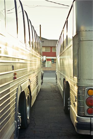 Parked Buses, Klamath Falls, Oregon, USA Stock Photo - Rights-Managed, Code: 700-02757088