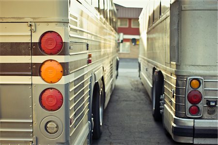 Autobus stationnés, Klamath Falls, Oregon, Etats-Unis Photographie de stock - Rights-Managed, Code: 700-02757089