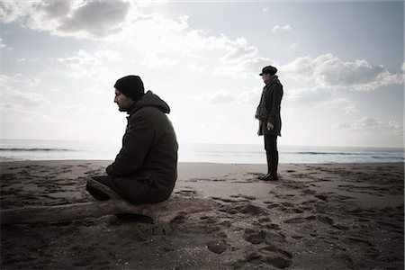 Couple sur la plage en hiver, Lazio, Rome, Italie Photographie de stock - Rights-Managed, Code: 700-02757166