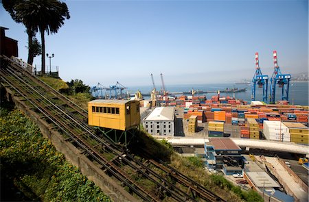 funiculaire - Funiculaire, Valparaiso, Chili Photographie de stock - Rights-Managed, Code: 700-02757229