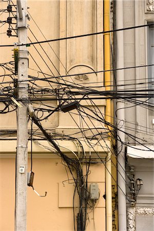 Electrical Wires, Valparaiso, Chile Foto de stock - Con derechos protegidos, Código: 700-02757236