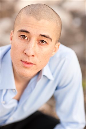 shaved head - Portrait of Man, Las Vegas, Nevada, USA Foto de stock - Con derechos protegidos, Código: 700-02757438