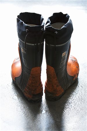 dirty worn shoes - Rubber Boots Stock Photo - Rights-Managed, Code: 700-02757470