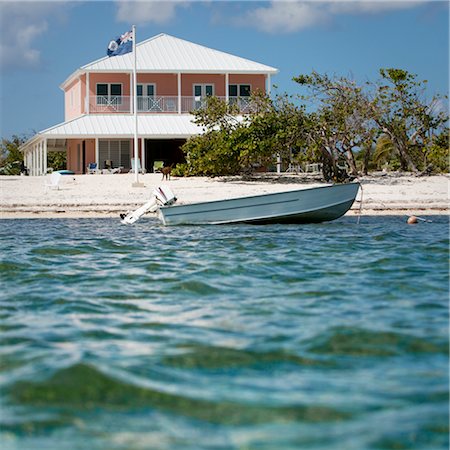 Maison sur la côte, les îles Caïmans Photographie de stock - Rights-Managed, Code: 700-02757601