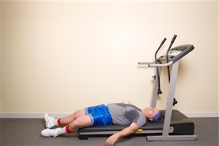 quitting - Man on Treadmill Stock Photo - Rights-Managed, Code: 700-02798064