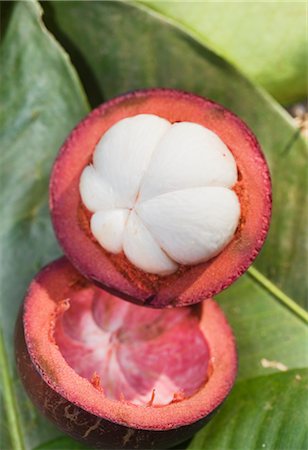 Close-up of the Inside of a Purple Mangosteen Stock Photo - Rights-Managed, Code: 700-02828368