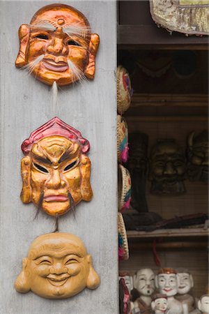 Wooden Masks, Souvenirs, Hanoi, Vietnam Stock Photo - Rights-Managed, Code: 700-02828403